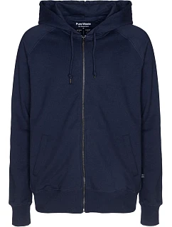 Pure Waste HJUB Unisex mikina s kapucňou 74.HJUB tmavomodrá