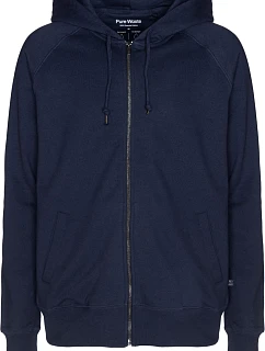 Pure Waste HJUB Unisex mikina s kapucňou 74.HJUB tmavomodrá