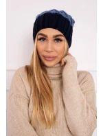 Milano fleecová čiapka K203 denim+blue