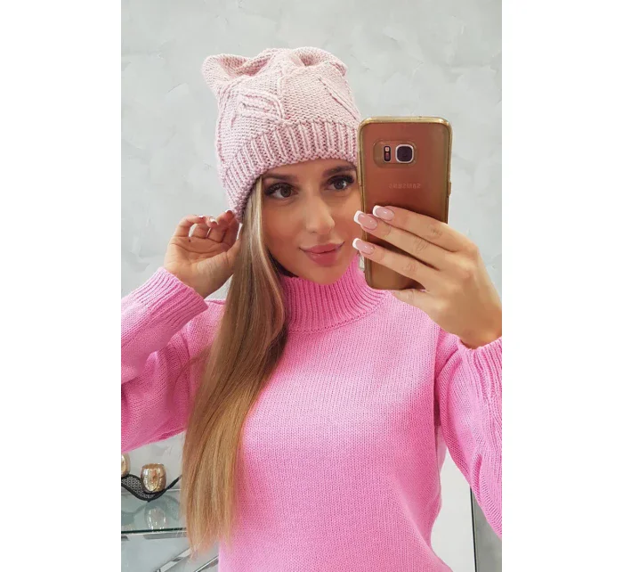 Majka dámska čiapka K376 powder pink Majka dámska čiapka K376 powder pink