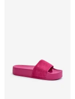 Dámské žabky na platformě z semiše Big Star model 21655533 fuchsie - Big Star Shoes