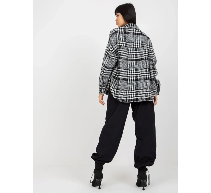 Košeľa DN KS 3964.45 čiernobielych