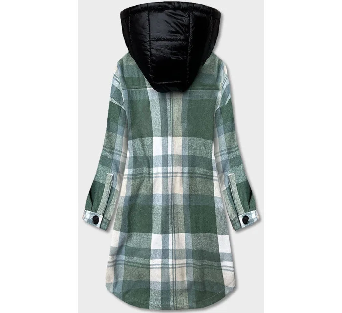 Zelená dámská košilová bunda model 18359824 - Ann Gissy Zelená dámská košilová bunda model 18359824 - Ann Gissy