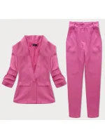 Tmavě růžový dámský kostým model 20126456 - MADE IN ITALY Tmavě růžový dámský kostým model 20126456 - MADE IN ITALY