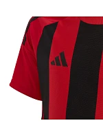 Adidas Striped 24 Detské tričko červeno-čierne IW2131