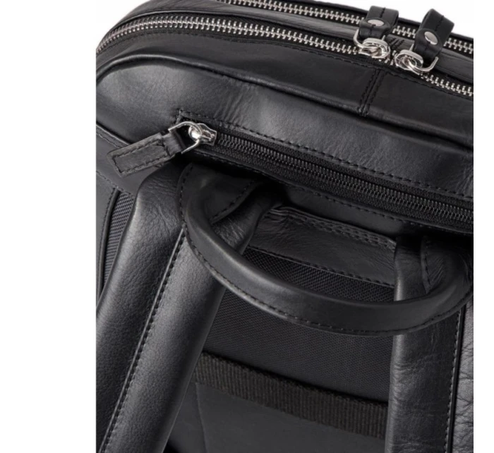 Pánský kožený batoh na notebook  Royal Collection Black - model 21933132