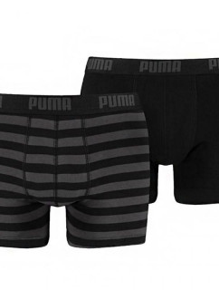 Pánske boxerky Stripe 1515 2Pack 591015001 200 Black/grey - Puma