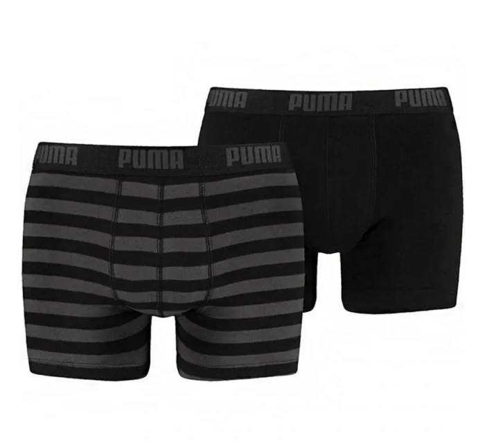 Pánske boxerky Stripe 1515 2Pack 591015001 200 Black/grey - Puma