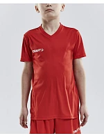 Craft Teamwear Squad Go Jersey Solid Jr Detské športové tričko s výstrihom do V 82.5582 biele Craft Teamwear Squad Go Jersey Solid Jr Detské športové tričko s výstrihom do V 82.5582 biele