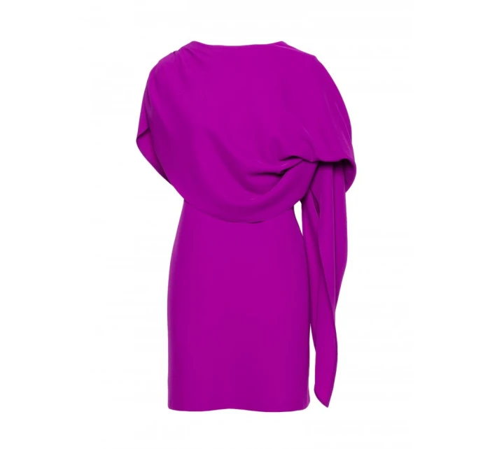 S423 Šaty s plášťom - levanduľové