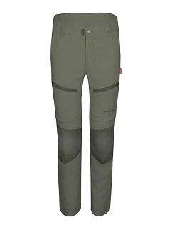 Detské nohavice Nordfjord Slim Fit Clay Green so zipsom (853-328) Detské nohavice Trollkids so zipsom pre chlapcov/dievčatá