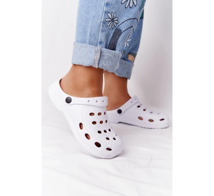 Dámské Nazouváky Bílé Pěnové EVA