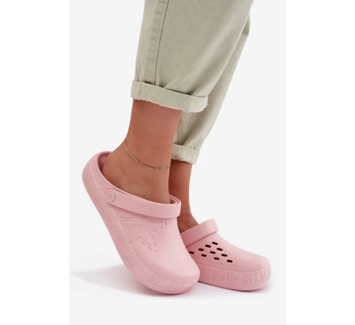 Dámské chodaki s pěnou Big Star TT274A080 růžové