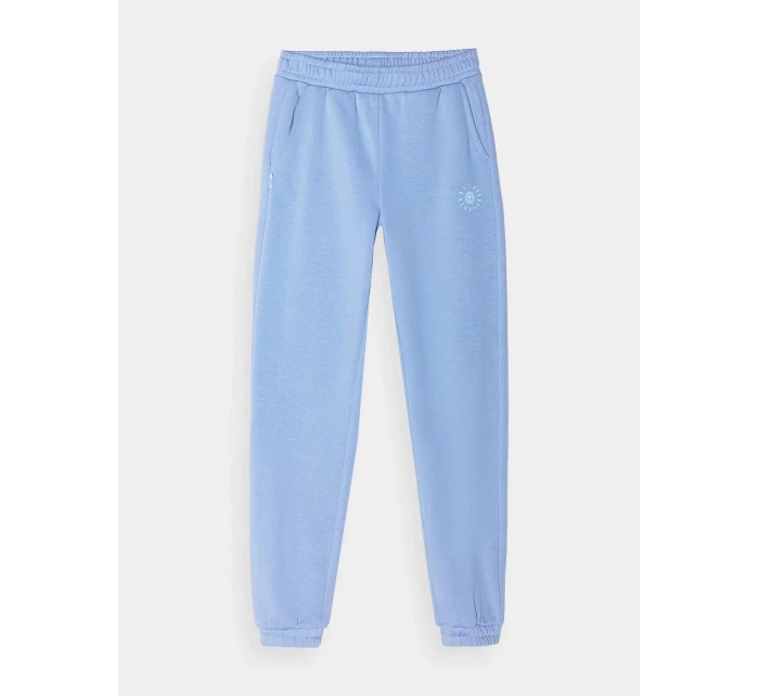 Dívčí tepláky typu jogger 4F - denim Dívčí tepláky typu jogger 4F - denim