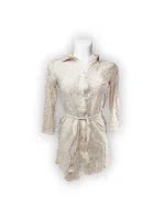 Dámsky plážový župan B033 Beige - Selmark