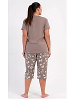 Dámské pyžamo kapri model 22405247 - Vienetta Dámské pyžamo kapri model 22405247 - Vienetta