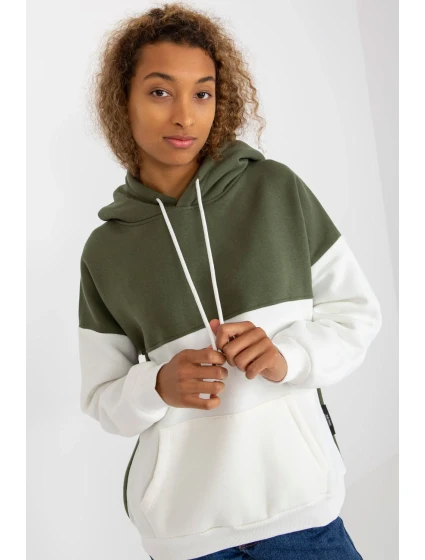 Dámska mikina Model AP-BL-AP-3001.98P Kaki - Rue Paris