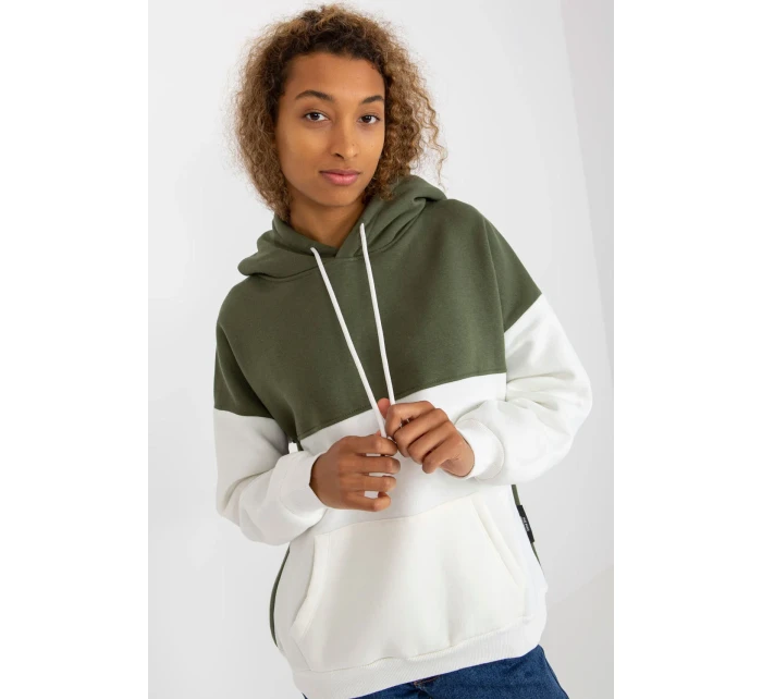 Dámska mikina Model AP-BL-AP-3001.98P Kaki - Rue Paris