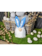 Včelí zajac 18 cm modrá jarná dekorácia detské