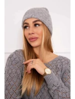 Tenká čiapka Oliwia K252 svetlo šedá