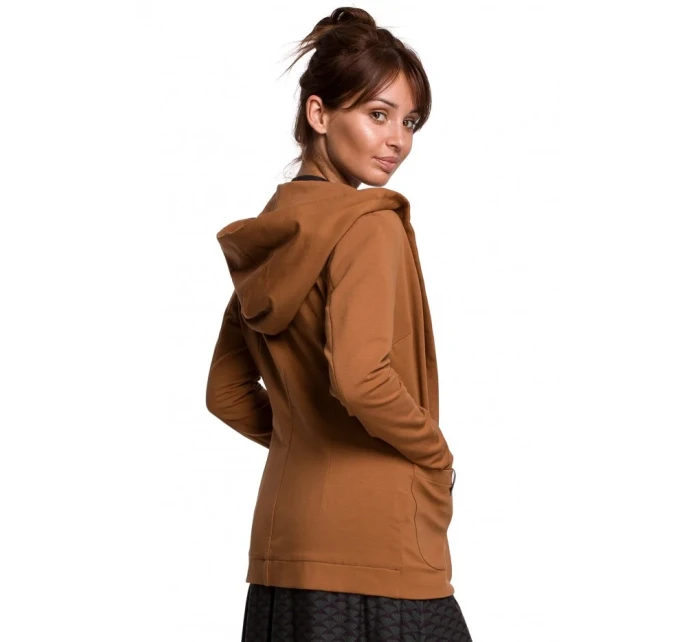 Blejzr s kapucí z úpletu černý model 15105755 - BeWear Blejzr s kapucí z úpletu černý model 15105755 - BeWear