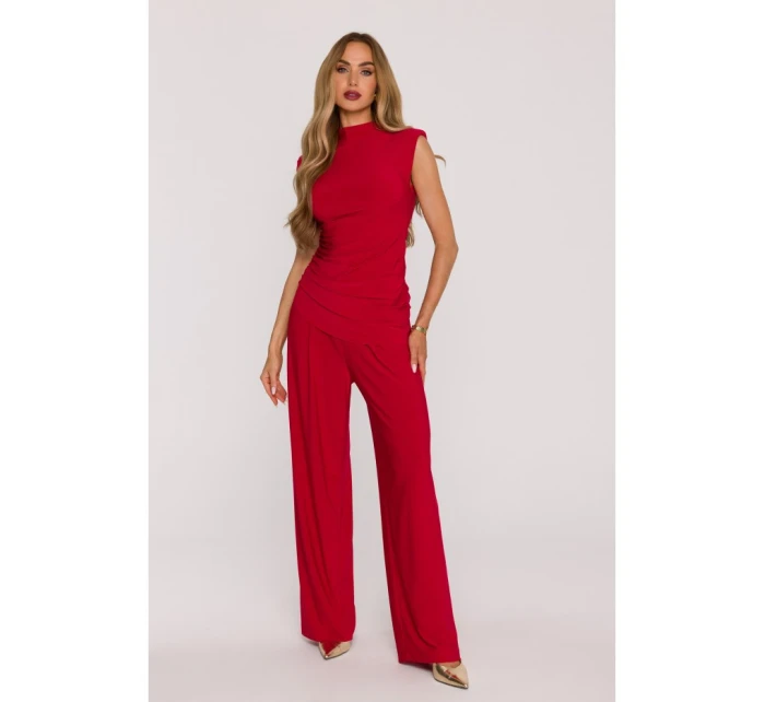 Souprava s topem a širokými kalhotami červená model 21479352 - Moe