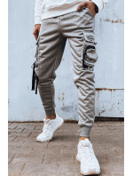 Pánske sivé nákladné nohavice Dstreet UX4204