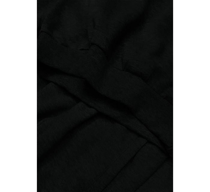 Čierny dámsky teplákový komplet (20383-3)