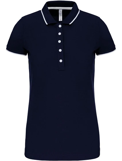 Kariban K 252 Dámske kontrastné polo tričko z piké 20.K252 tmavomodrá/biela/červená Kariban K 252 Dámske kontrastné polo tričko z piké 20.K252 tmavomodrá/biela/červená