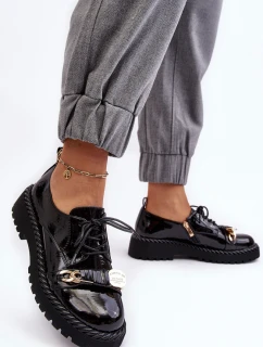 Dámské lakované polobotky D&A model 21636770 černé - S.Barski