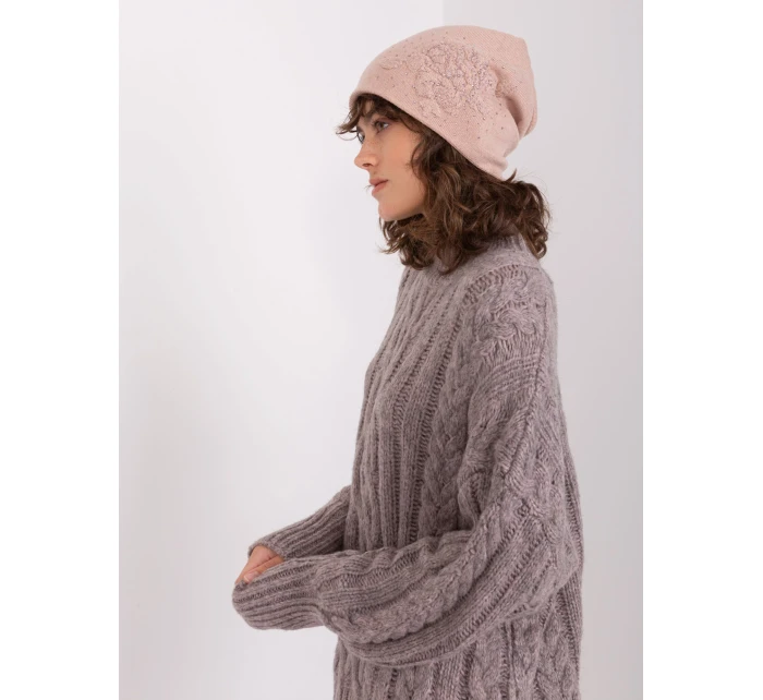 Czapka AT CZ model 19014623 ciemny różowy - FPrice Czapka AT CZ model 19014623 ciemny różowy - FPrice