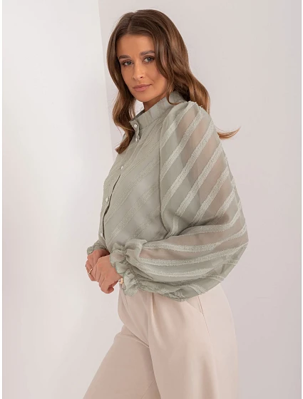 Koszula LK KS model 20095026 pistacjowy - FPrice