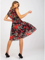 Šaty DHJ SK N13198 3.05P čierno-červené Šaty DHJ SK N13198 3.05P čierno-červené