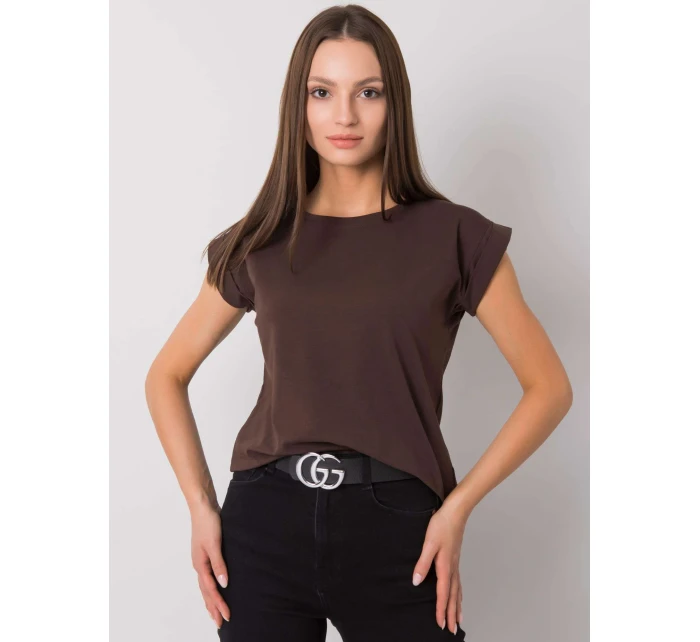 Tričko RV TS 4833.24P tmavohnedé