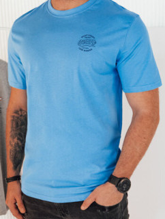 Pánske tričko s potlačou svetlo modrá Dstreet RX5417