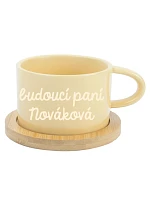 Personalizovaný keramický hrnček „MAKRONKA“ – budúca pani