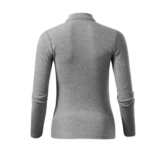 Polokošeľa Pique Polo LS tmavo šedá