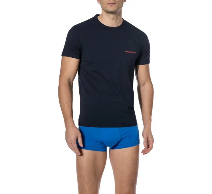Pánske tričko 2pcs 111267 9P717 27435 tmavo modrá - Emporio Armani