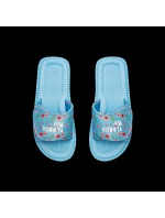 Klapky na suchý zip vícebarevné květinové modré model 21721318 - Kubota Klapky na suchý zip vícebarevné květinové modré model 21721318 - Kubota