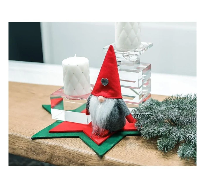 DEKORATÍVNY TRPASLÍK SO SRDCOM 20CM CHLAPEC