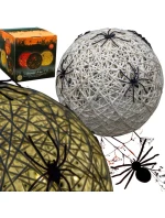 DEKORATÍVNA GUĽOVÁ LED PAVÚK LAMPA 15CM HALLOWEEN BIELA DEKORATÍVNA GUĽOVÁ LED PAVÚK LAMPA 15CM HALLOWEEN BIELA