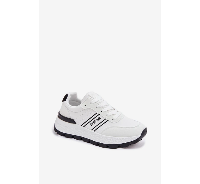 Dámské tenisky na platformě Big Star TT274882 Hi-Poly System Bílé Dámské tenisky na platformě Big Star TT274882 Hi-Poly System Bílé