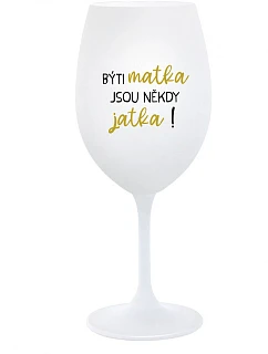 MATKA JSOU  biely pohár na víno 350 ml model 22163825 - Giftela