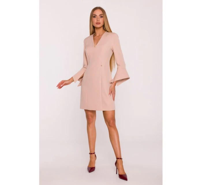 Dámske šaty M876 béžová - Moe