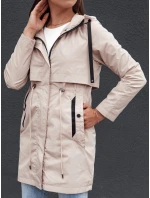 Dámská přechodná bunda parka light beige Dstreet model 21979001 - FashionStreet