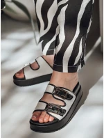 Dámske žabky FLATSTEP black FashionStreet ZY0894 Dámske žabky FLATSTEP black FashionStreet ZY0894