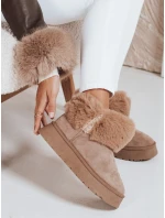 Dámské sněhule s kožešinou béžové Dstreet model 21992118 - FashionStreet