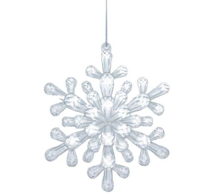 Závesná dekorácia snehová vločka 12x12 CM MODEL 4 Závesná dekorácia snehová vločka 12x12 CM MODEL 4