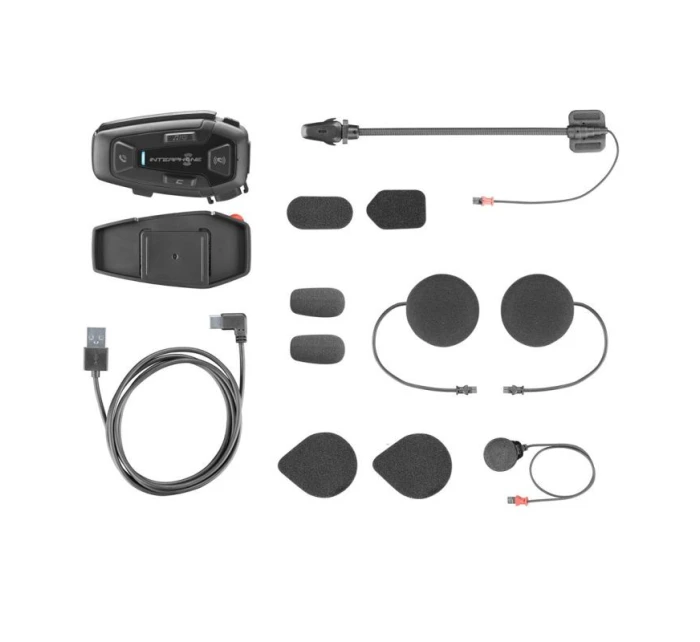 Interkom pre motocykle INTERPHONE U-COM 8R, sada pre 1 prilbu