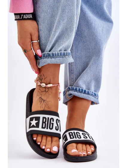 Dámské klasické pantofle Big Star model 21610715 Černá - Big Star Shoes Dámské klasické pantofle Big Star model 21610715 Černá - Big Star Shoes